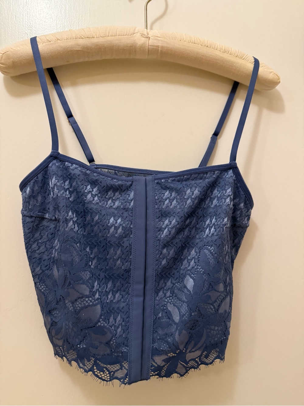 Aerie Blue Lace Cami Top Bralette